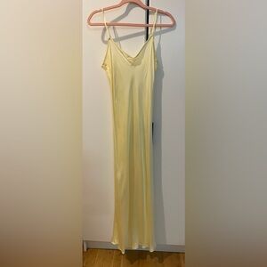 TANlines yellow silky dress